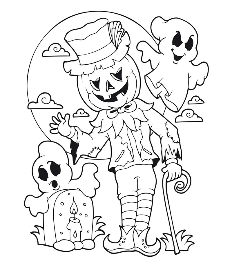 Lista Foto Dibujos De Halloween Para Colorear E Imprimir Que Den