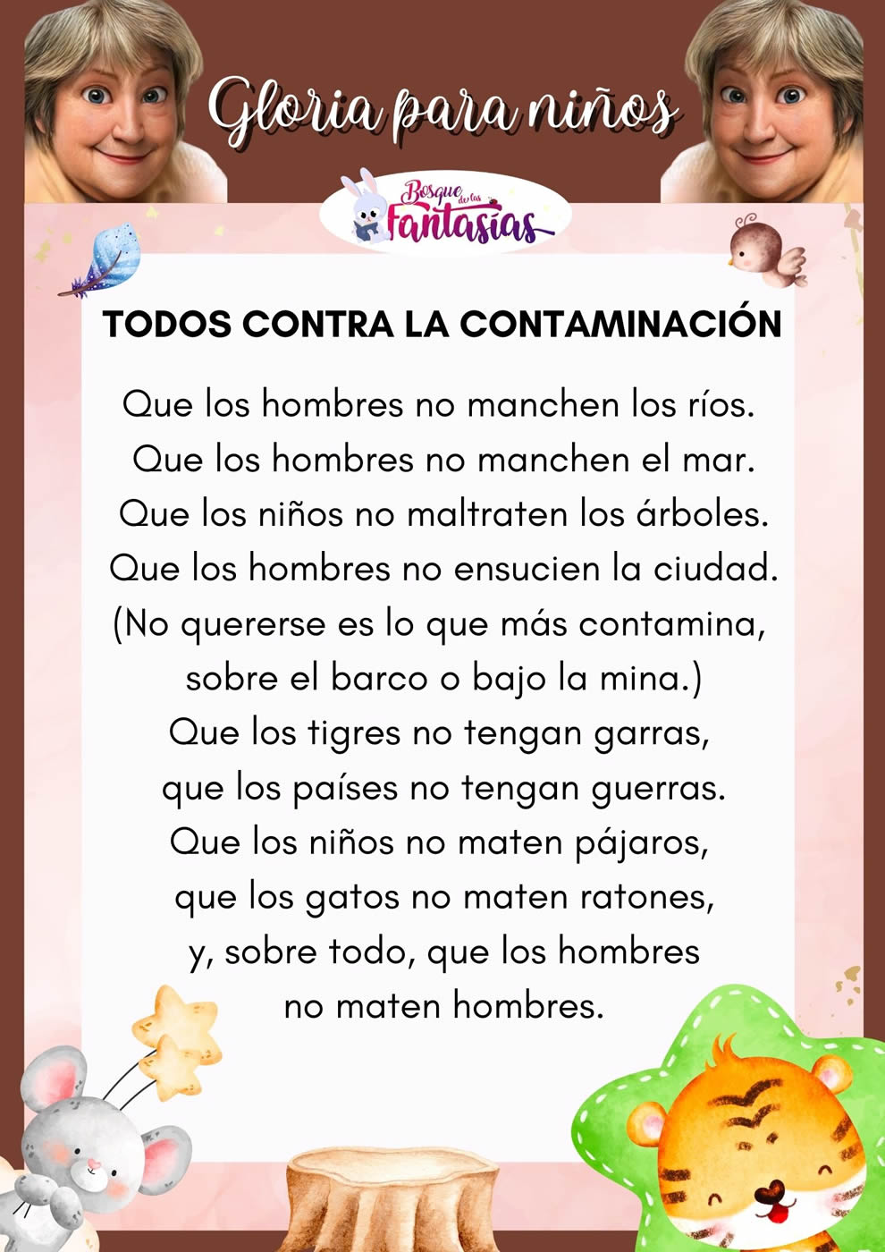 Poema Todos Contra La Contaminaci N Juegos Infantiles The Best