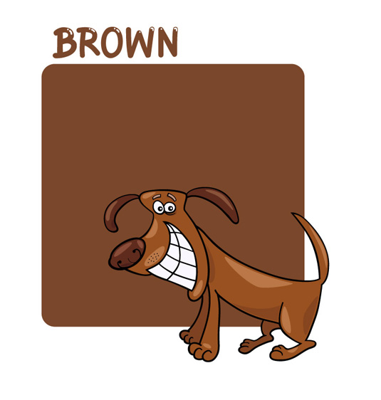 color marrón brown