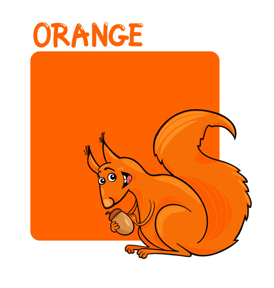 color naranja orange