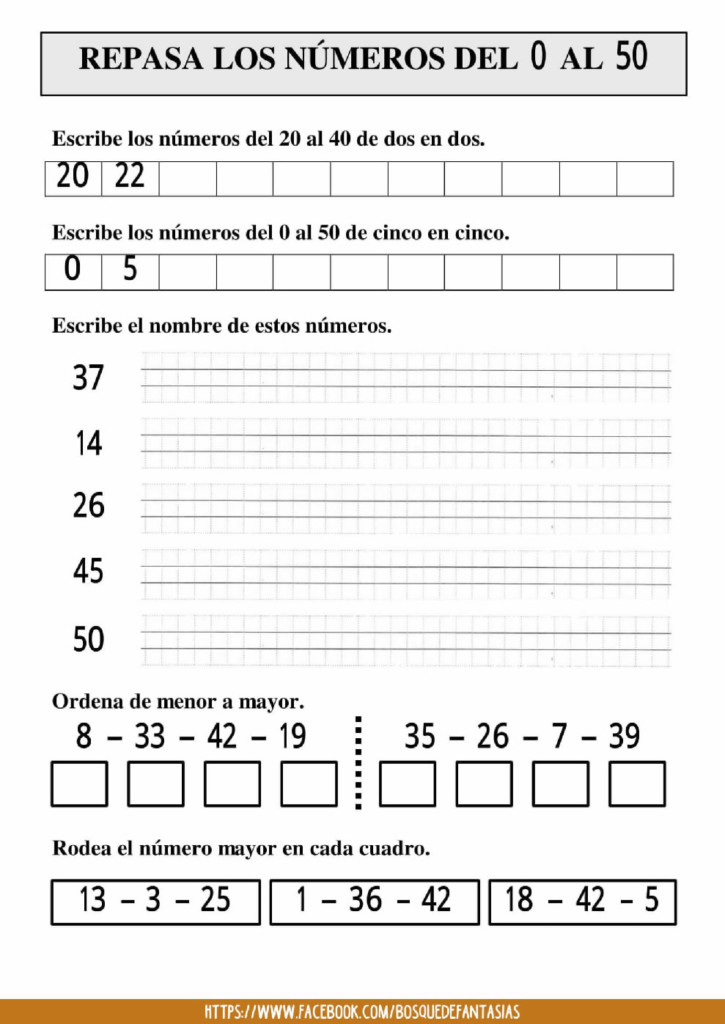 Cuadernillo para REPASAR los NÚMEROS del 0 al 999: PDF GRATUITO