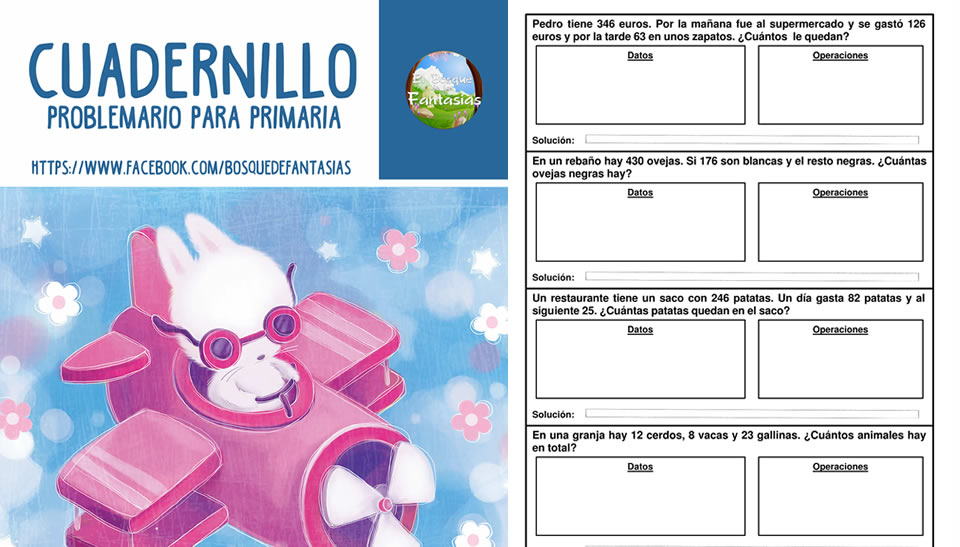 Cuadernillo de problemas para primaria
