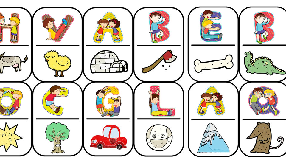 Fichas de DOMINÓ para niños: Aprende nuevo vocabulario jugando