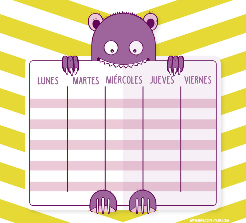horario escuela infantil 2-3 años