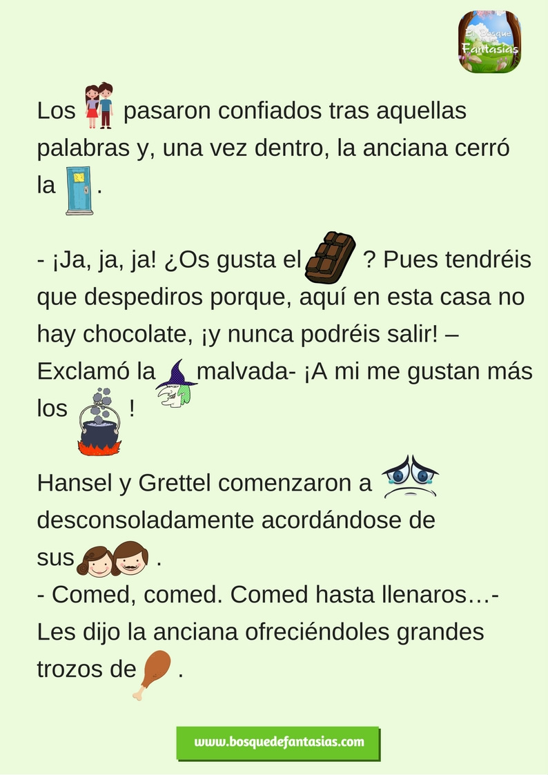 Cuento con PICTOGRAMAS: Hansel y Gretel en PDF