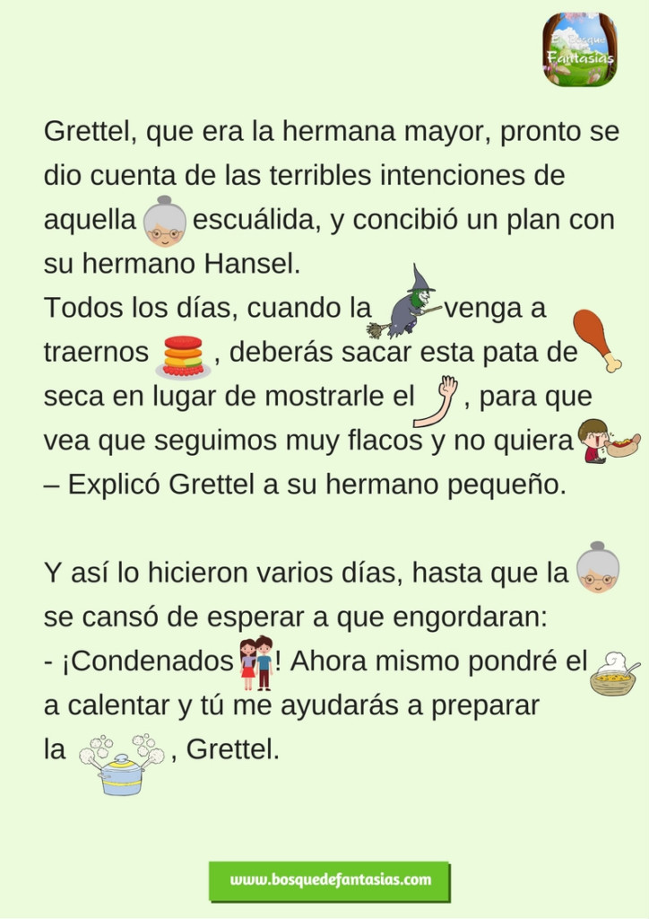 Cuento con PICTOGRAMAS: Hansel y Gretel en PDF