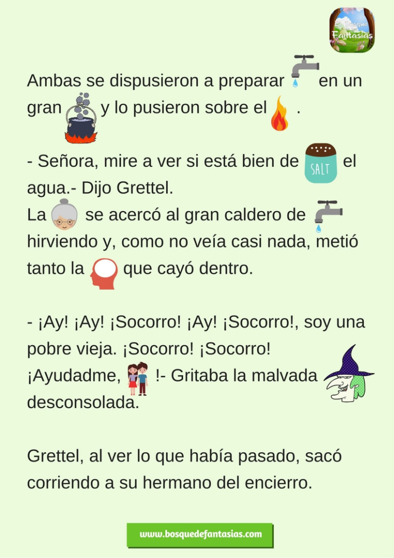 Cuento Con PICTOGRAMAS: Hansel Y Gretel En PDF