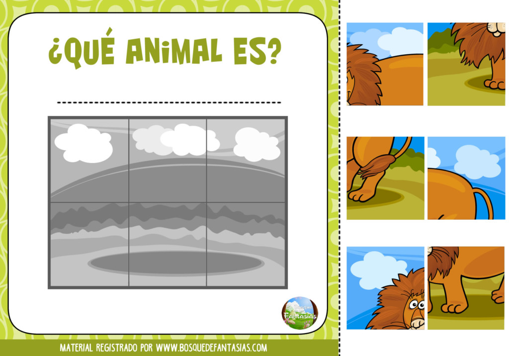 aprende los animales hoja 5