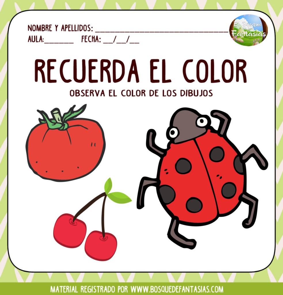 Cuadernillo Para Preescolar: Aprende Los COLORES