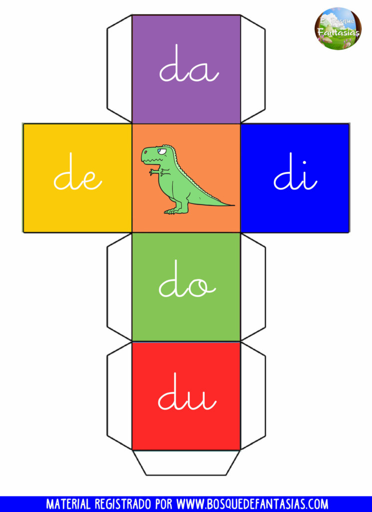 dado de silabas hoja 7