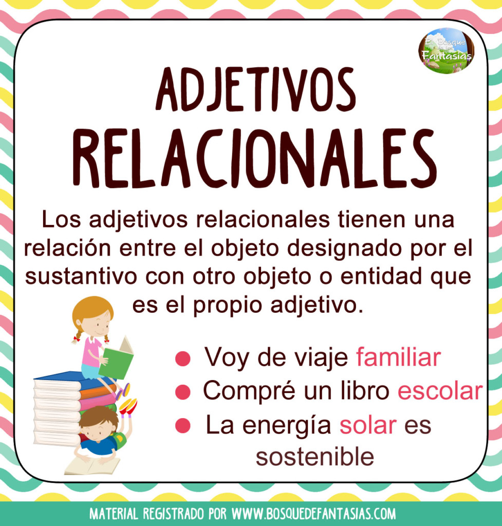 Fichas sobre los ADJETIVOS y sus tipos para niños de primaria