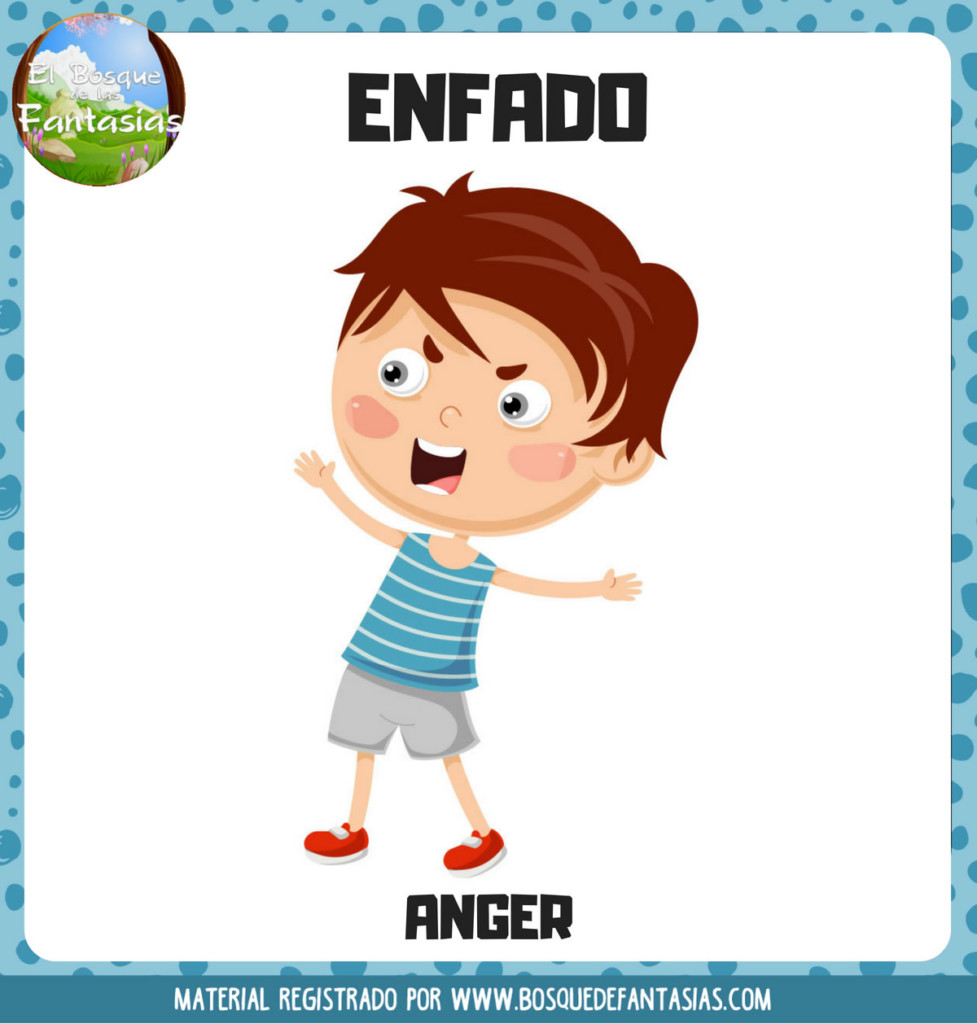 Fichas De Emociones Para Niños En Español E Inglés