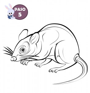 Cómo DIBUJAR un RATÓN forma fácil paso a paso para niños