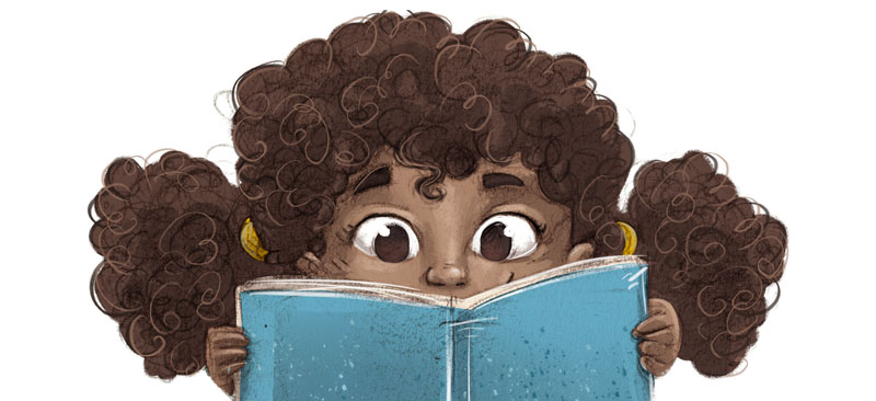 niña con libro