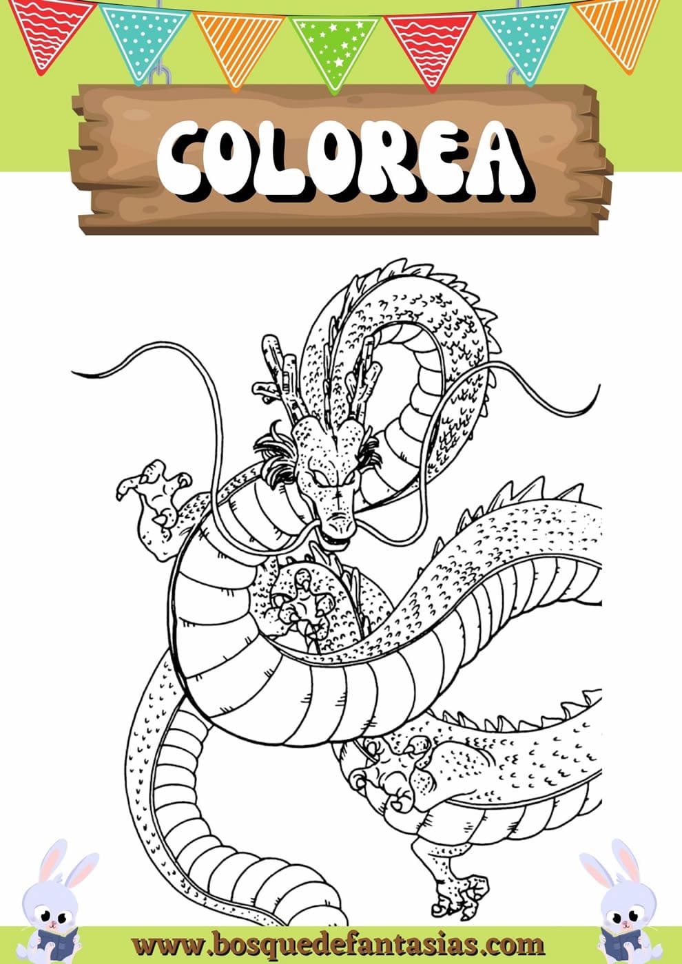 Dibujos para colorear de dragon-ball-z para niños - Dragon Ball Z