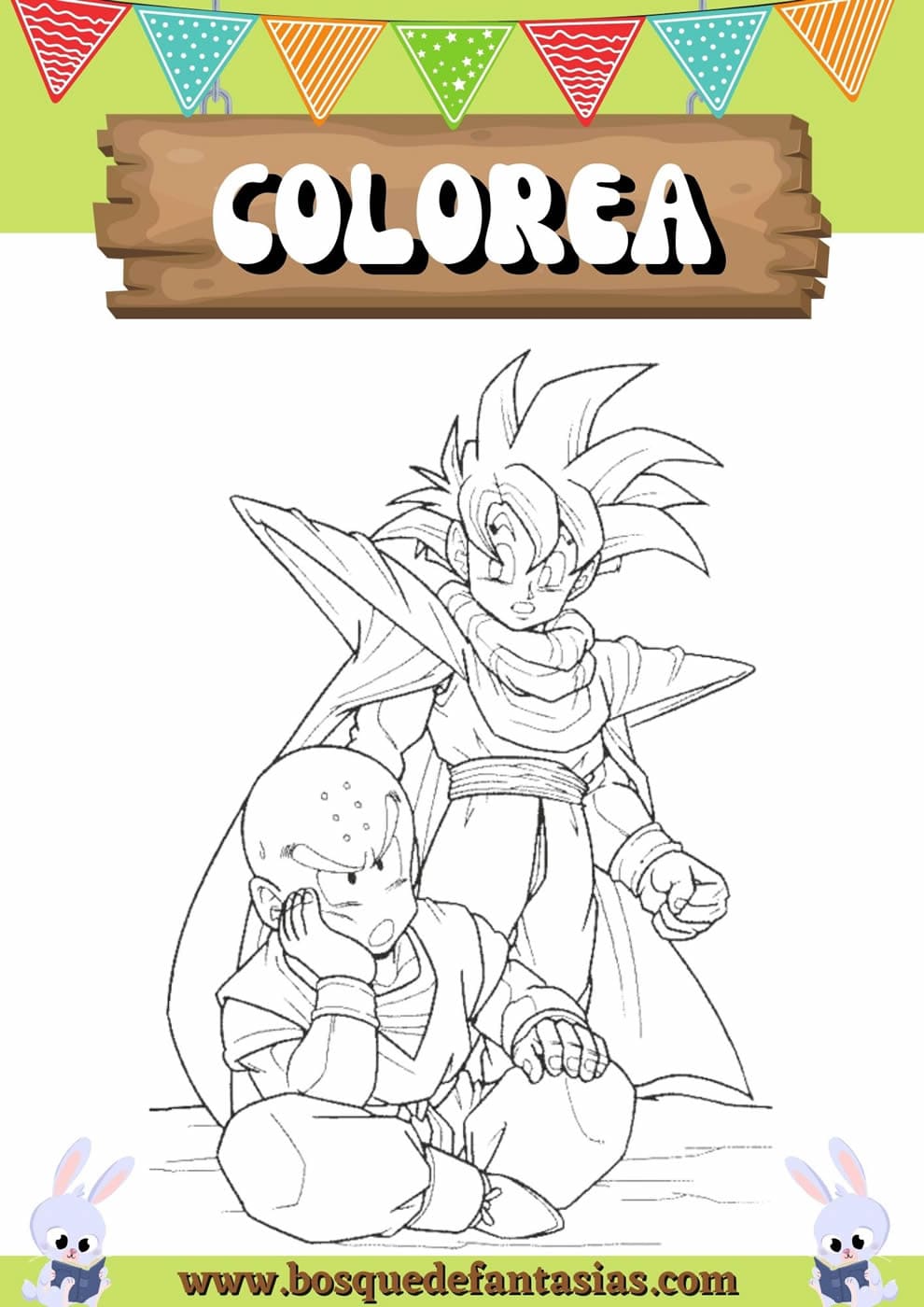 Dibujos de Dragon Ball Z para colorear en