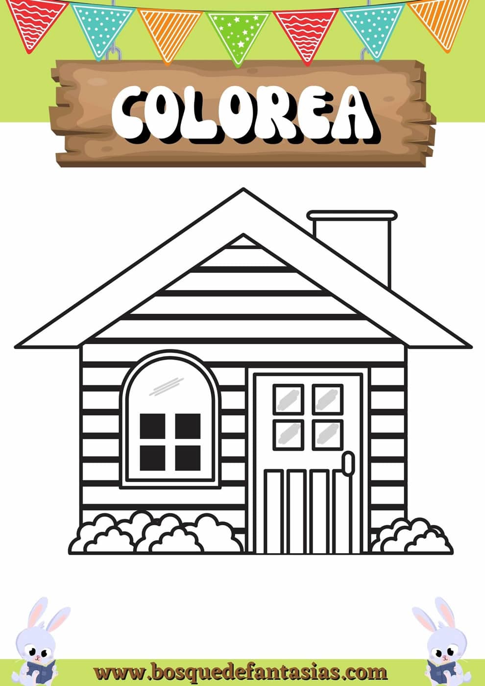 Dibujos de casas para niños | Para colorear e imprimir