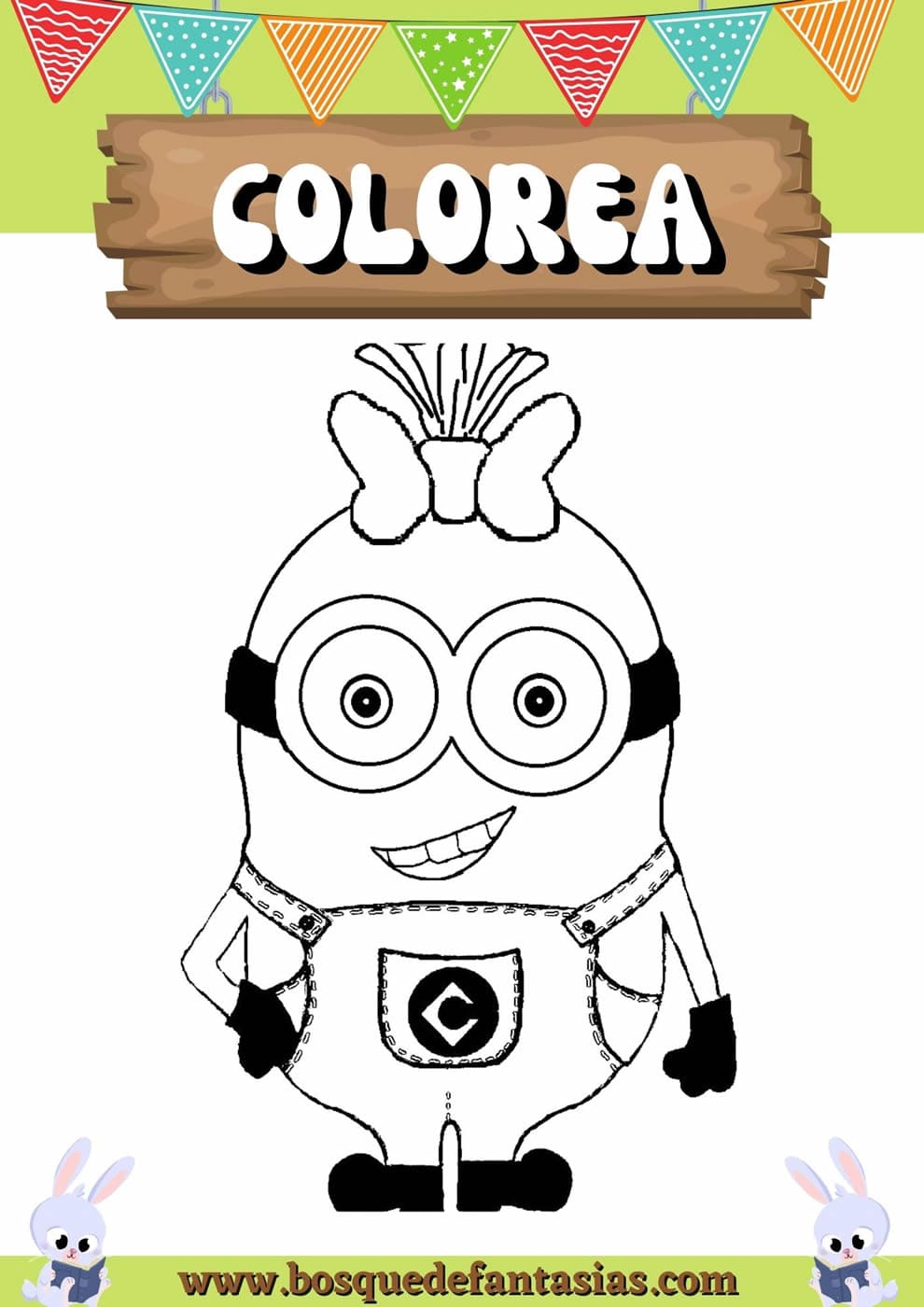 Dibujos para colorear gratis de Los Minions - Los Minions