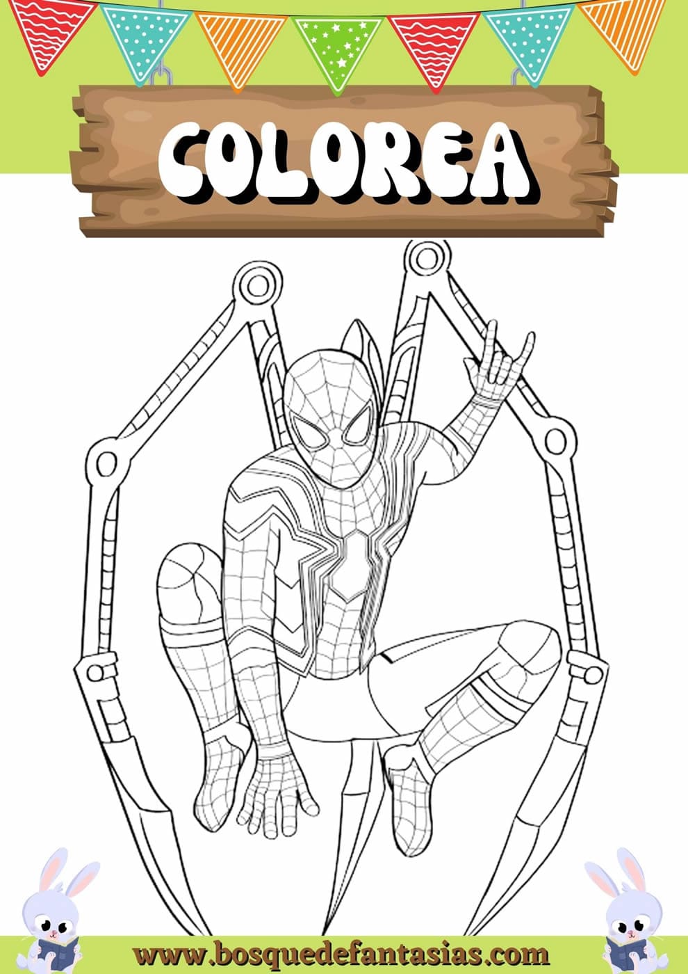 recuperación preparar frase DIBUJOS de SPIDERMAN para niños | Para colorear e imprimir