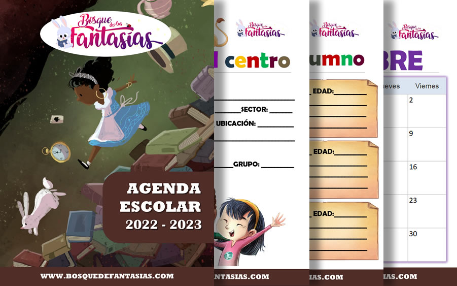 Agenda escolar 2022-2023 para preescolar y primaria