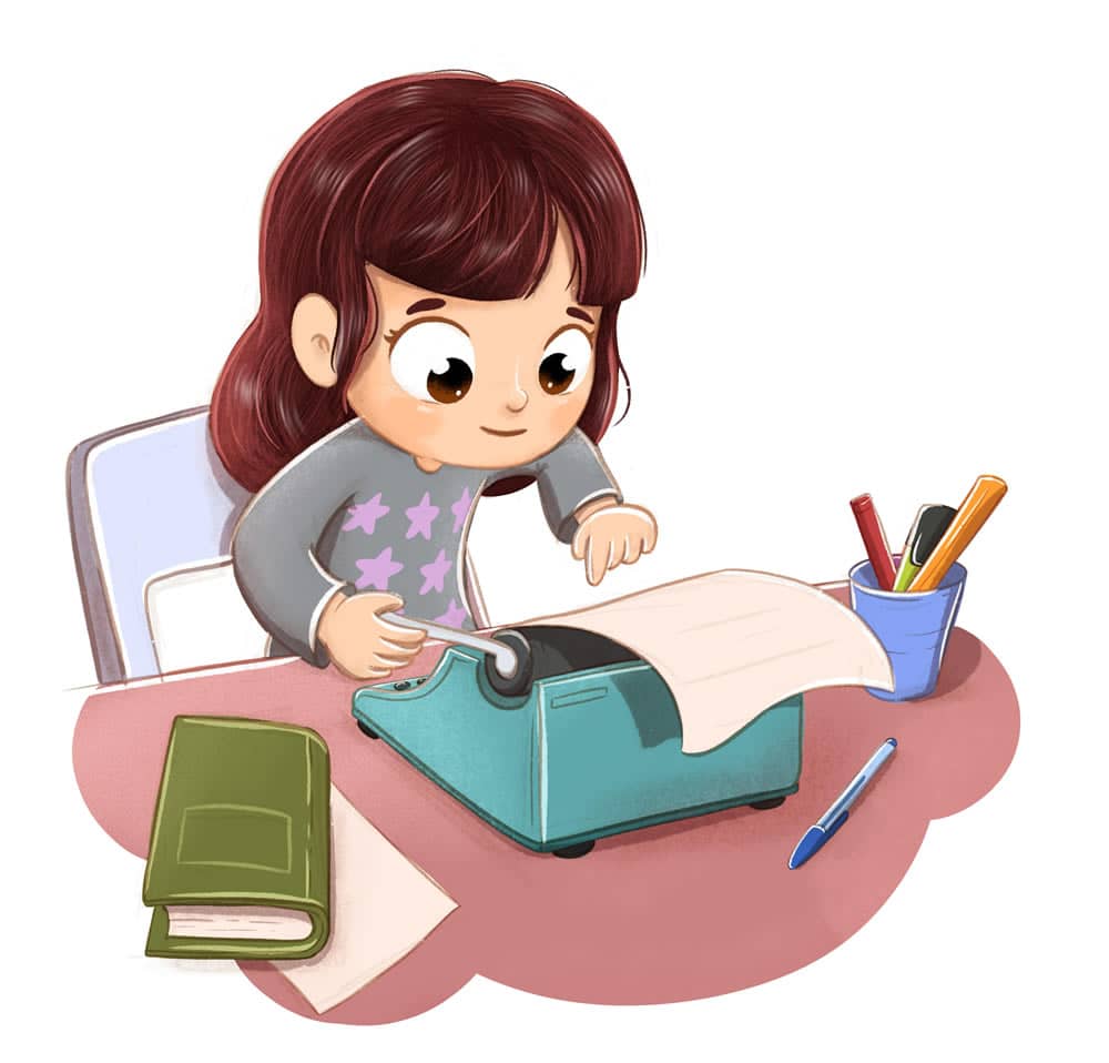 periodista escribiendo