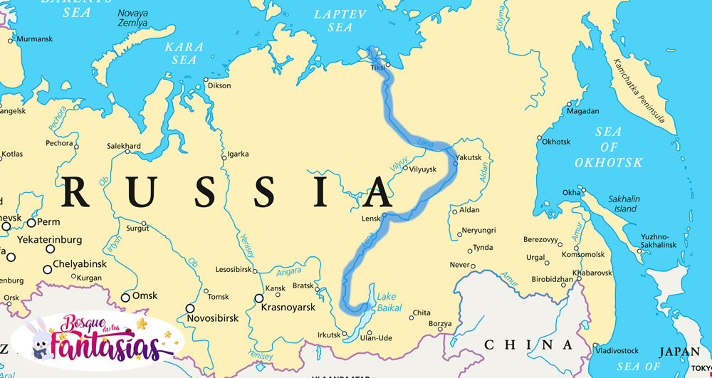 rio lena mapa Juegos infantiles