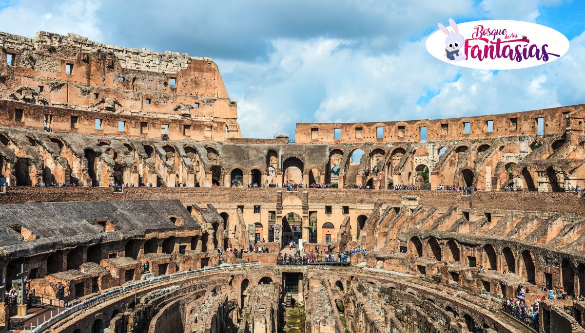 interior galerías coliseo roma