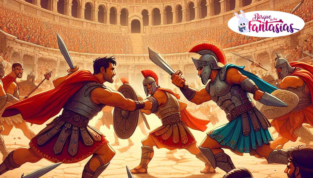 pelea gladiadores coliseo roma