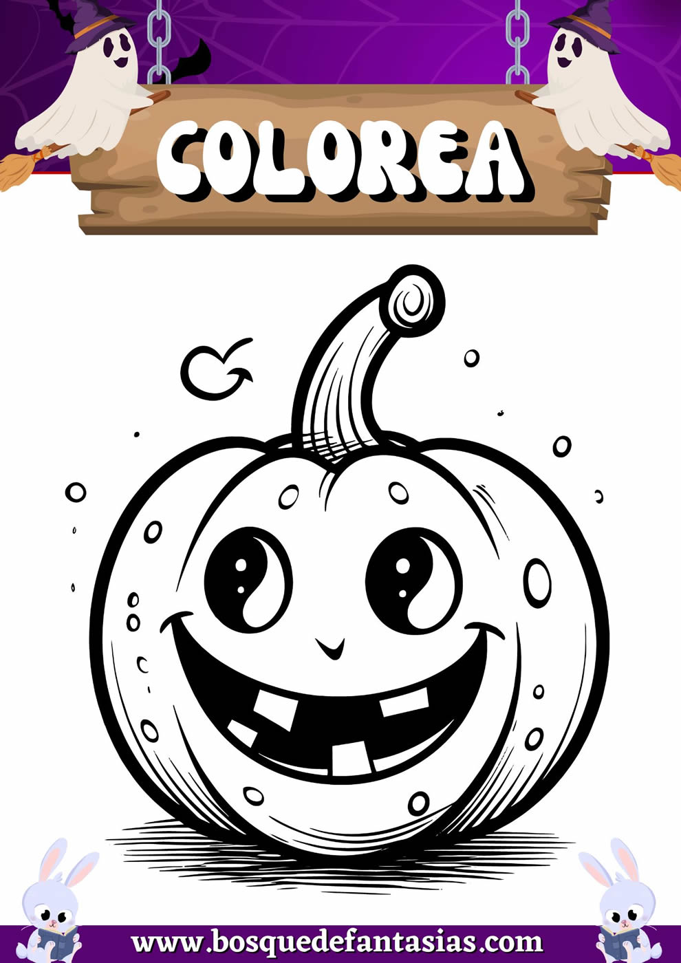 calabaza halloween dibujo