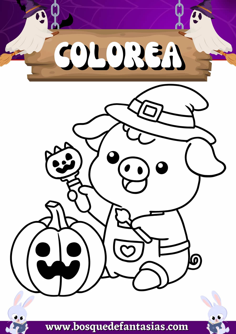 dibujo calabaza halloween