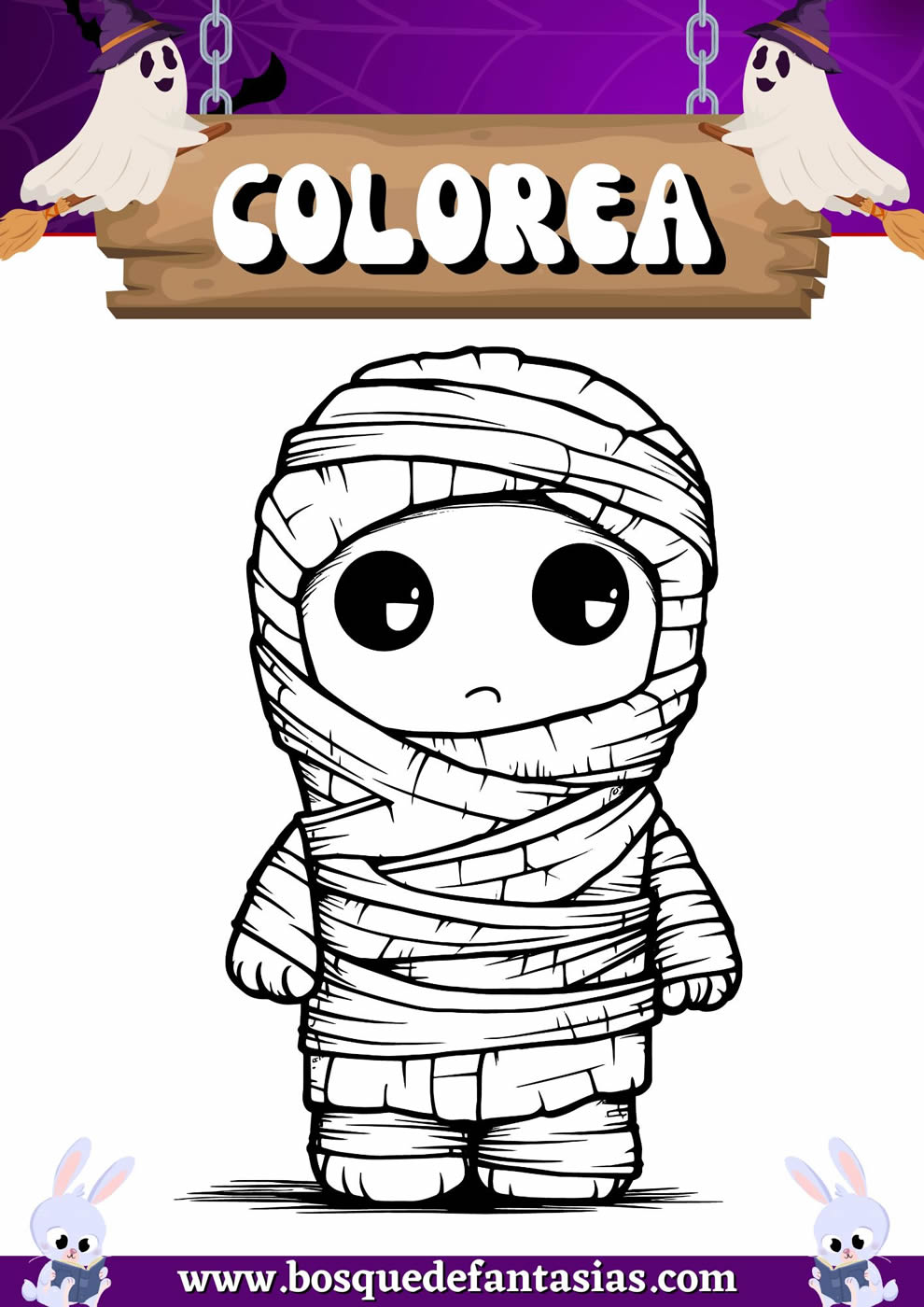 dibujos de halloween momia