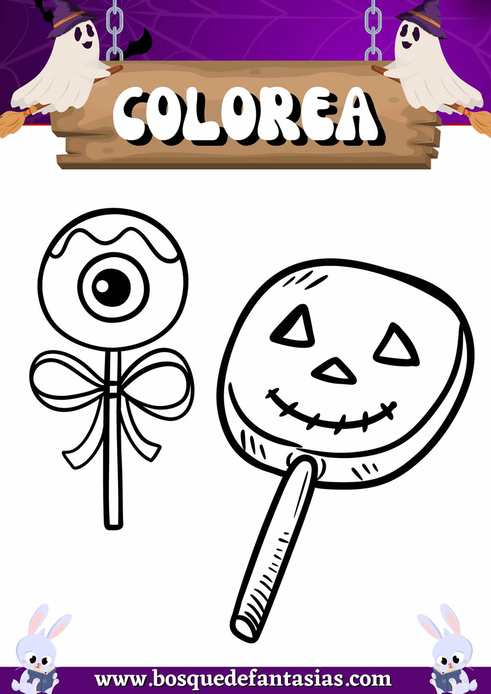 dibujos de halloween para colorear de miedo