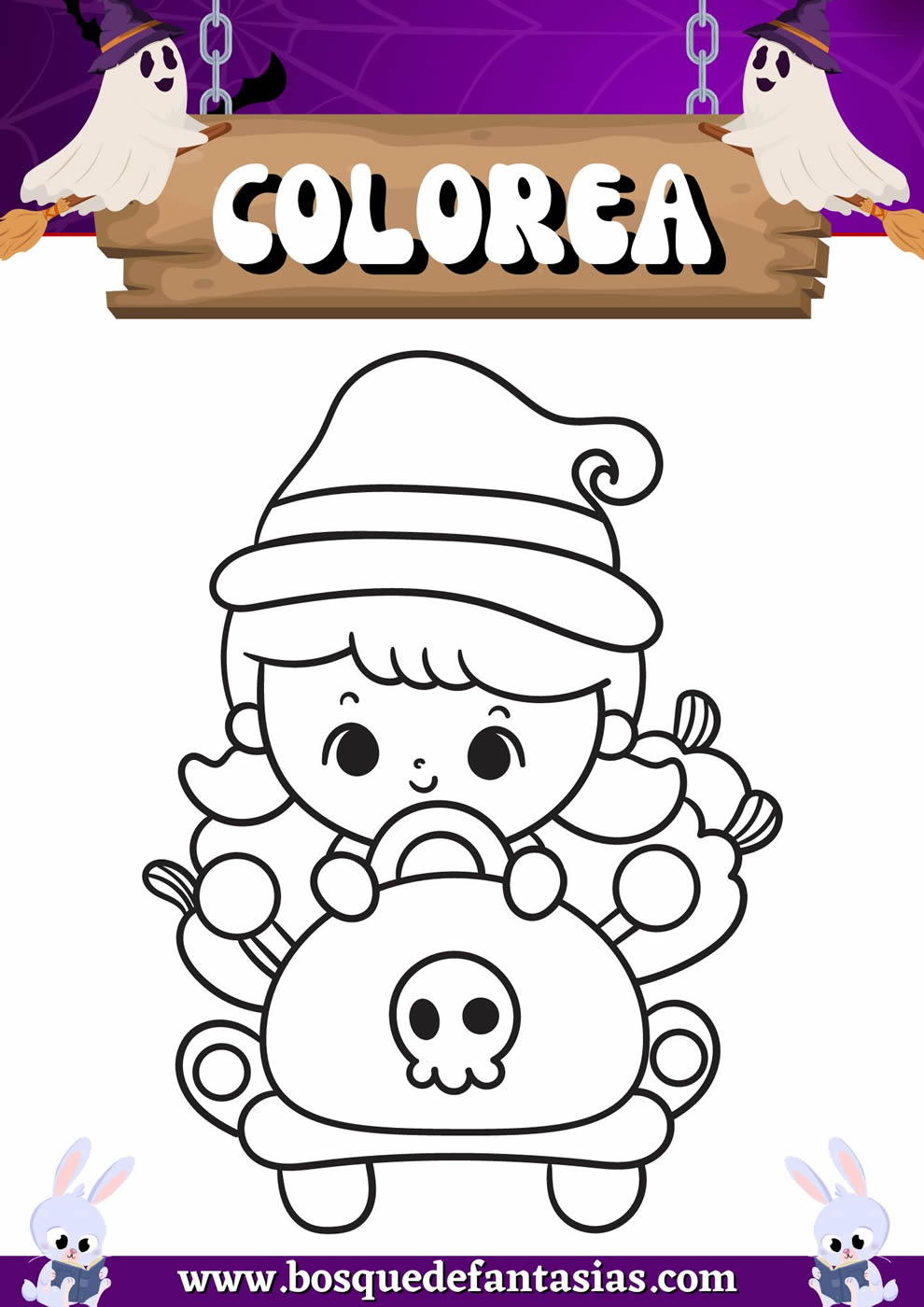 imagenes de halloween para colorear