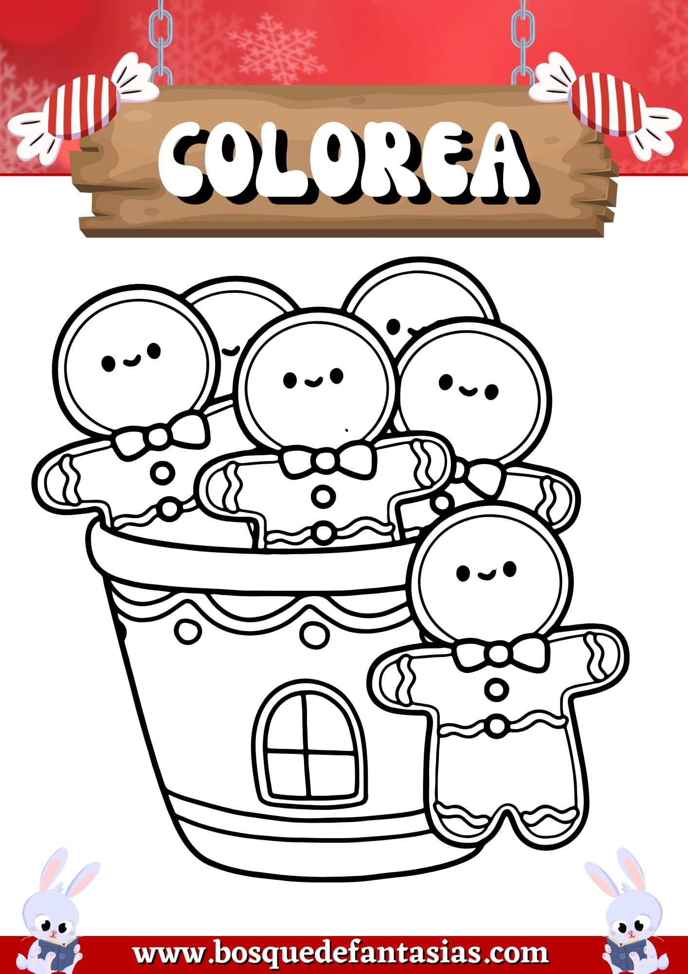 galletas navidad para colorear