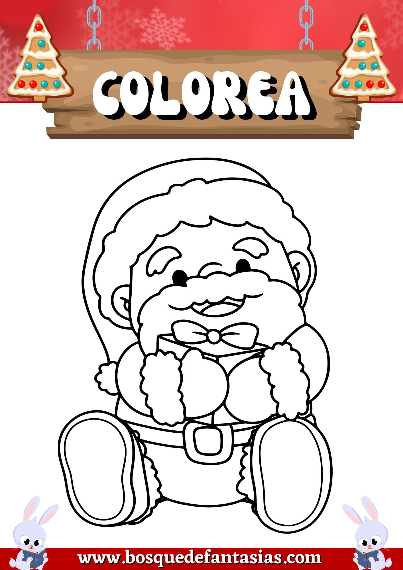 santa Claus para colorear