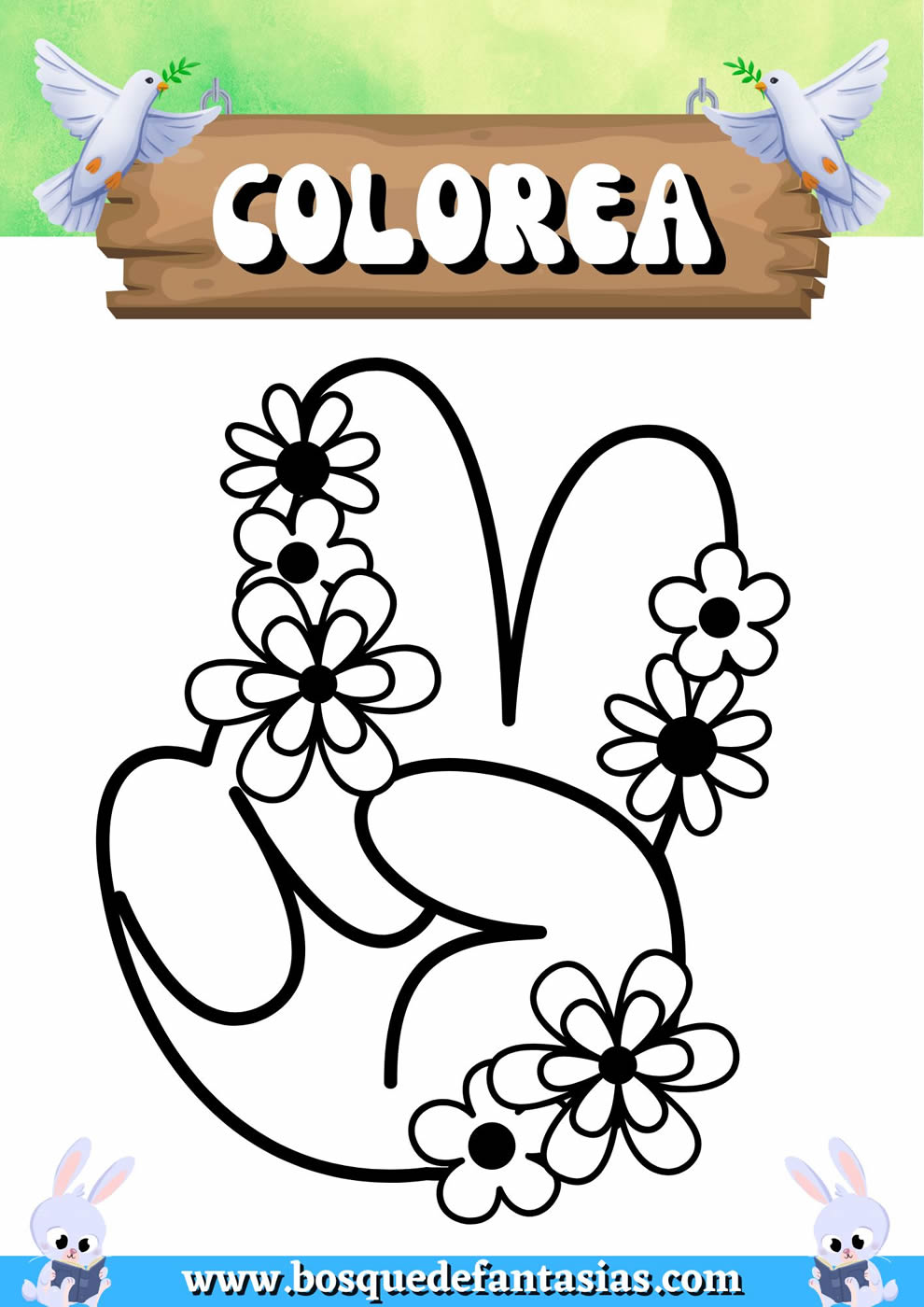 dia de la paz dibujos para colorear​