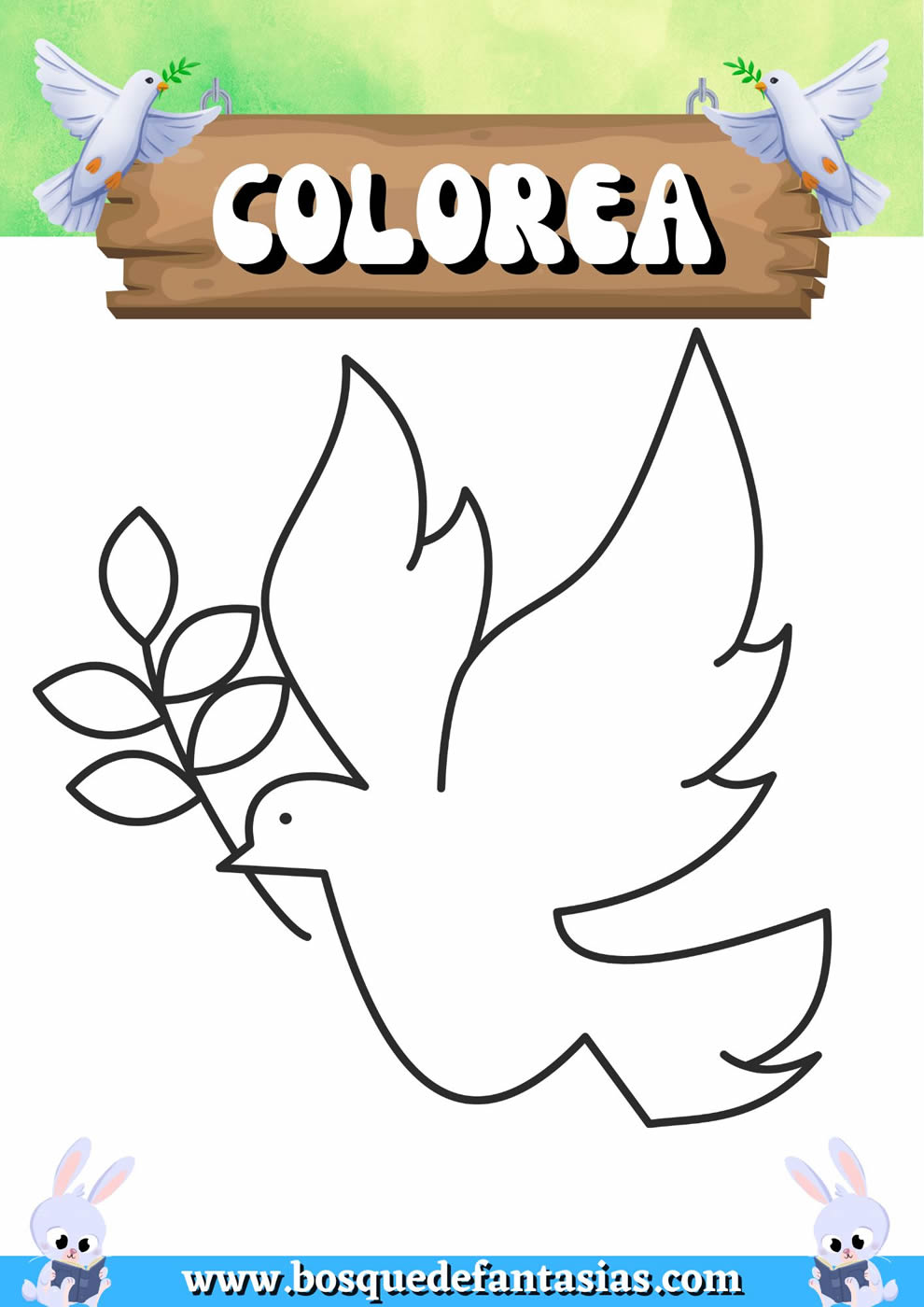 dibujo paloma dia de la paz