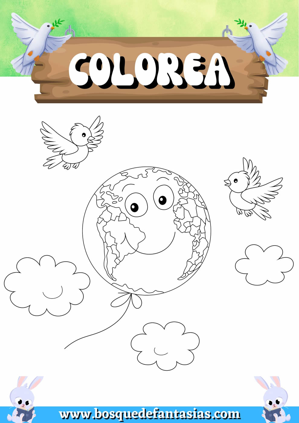 dibujos dia de la paz para colorear