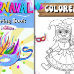 cuadernillo dibujos carnaval colorear