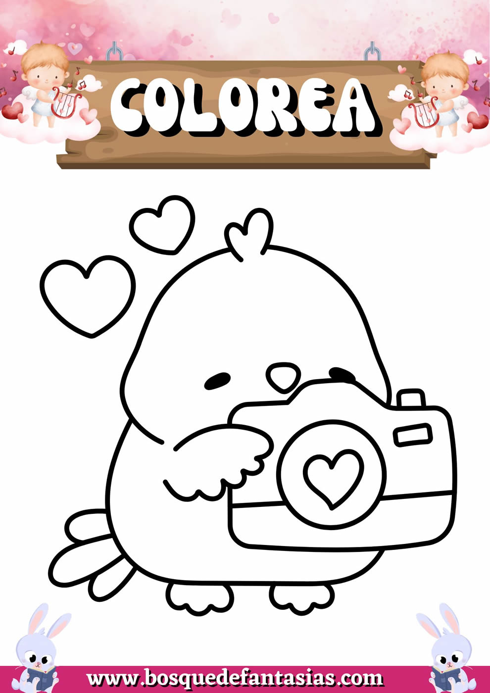dibujos para colorear san Valentín
