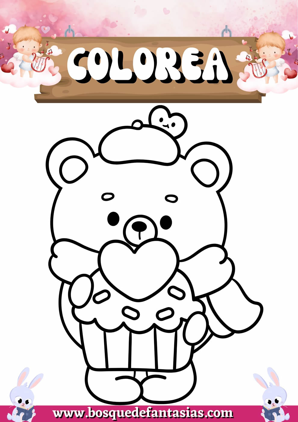 dibujos para pintar de san Valentín