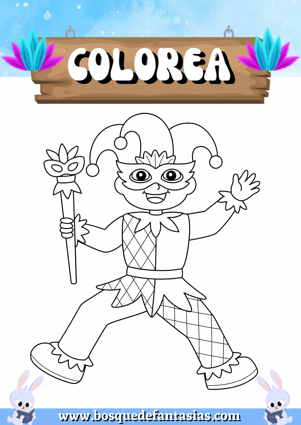 mascaras para colorear​