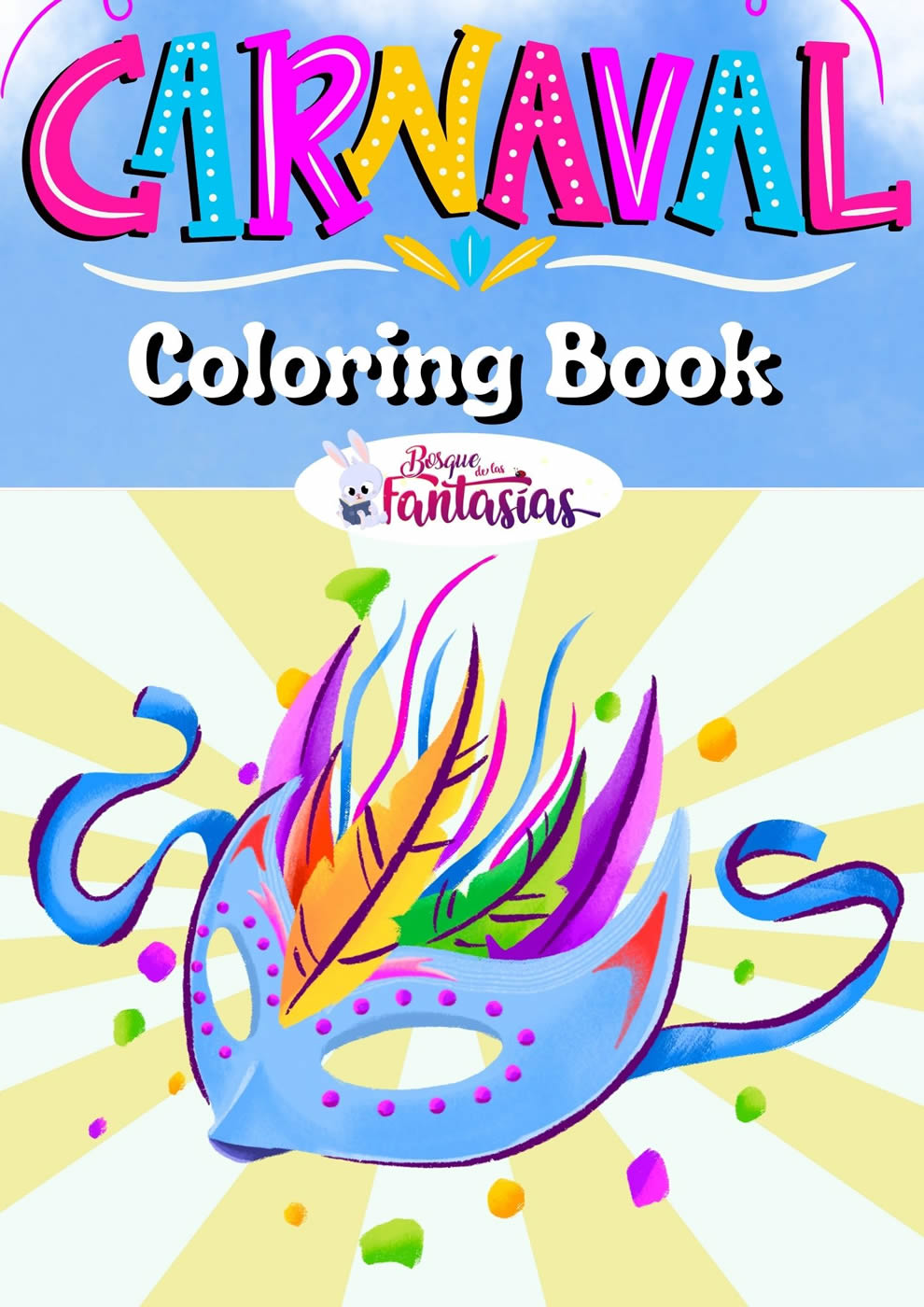 portada dibujos carnaval colorear