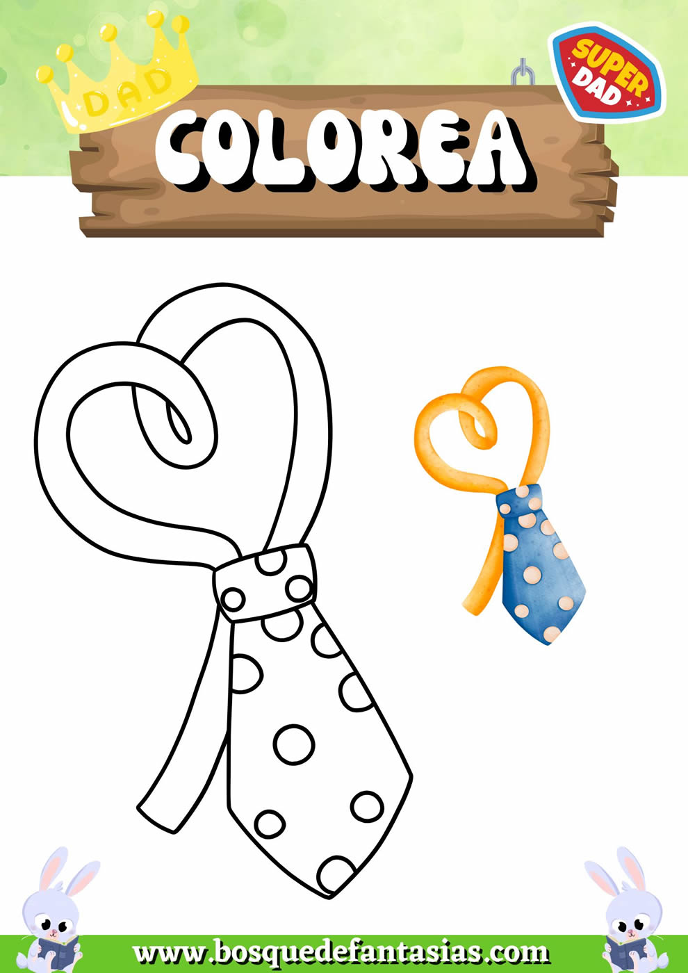 dia del padre para colorear