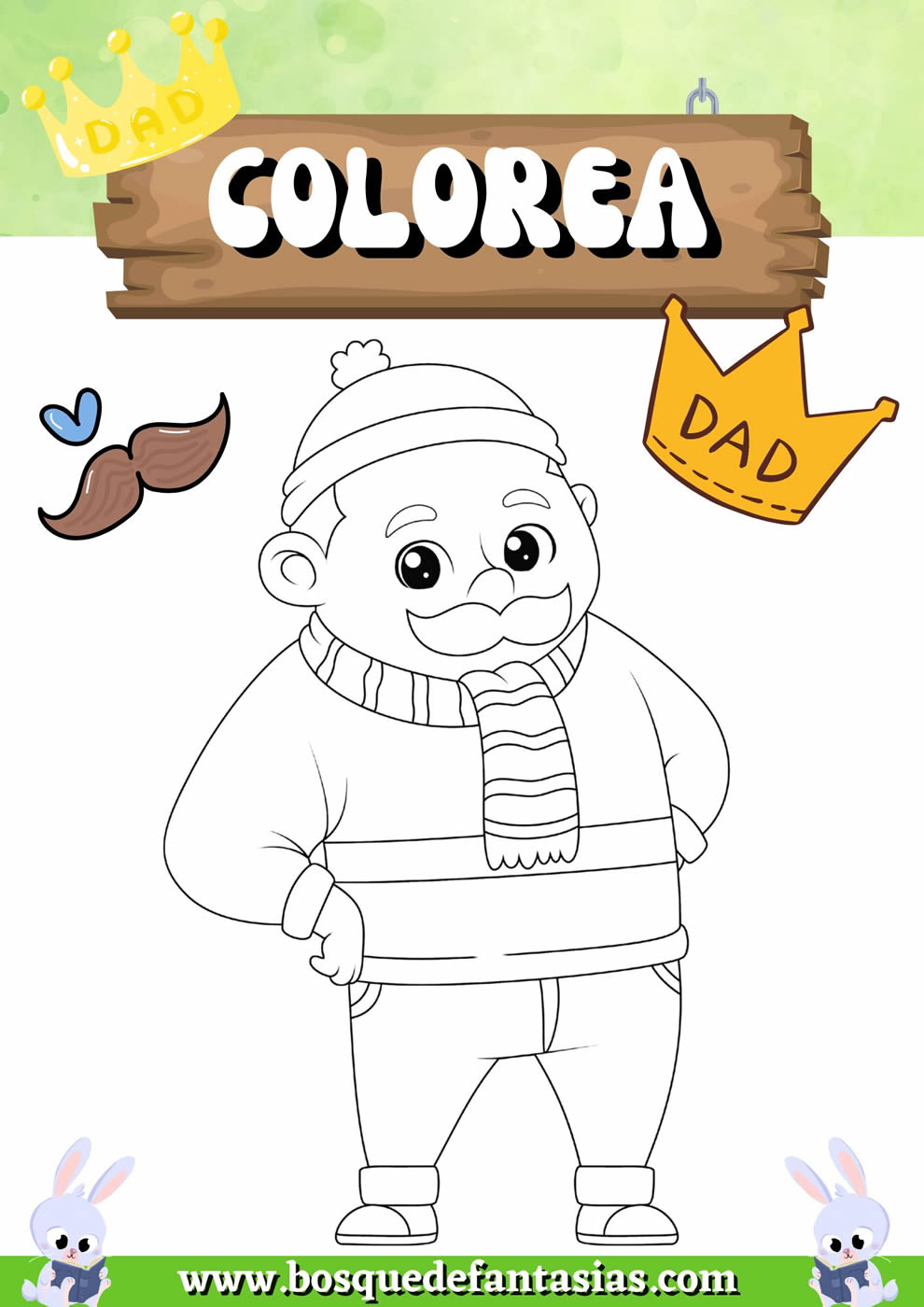 dibujos del dia del padre a color