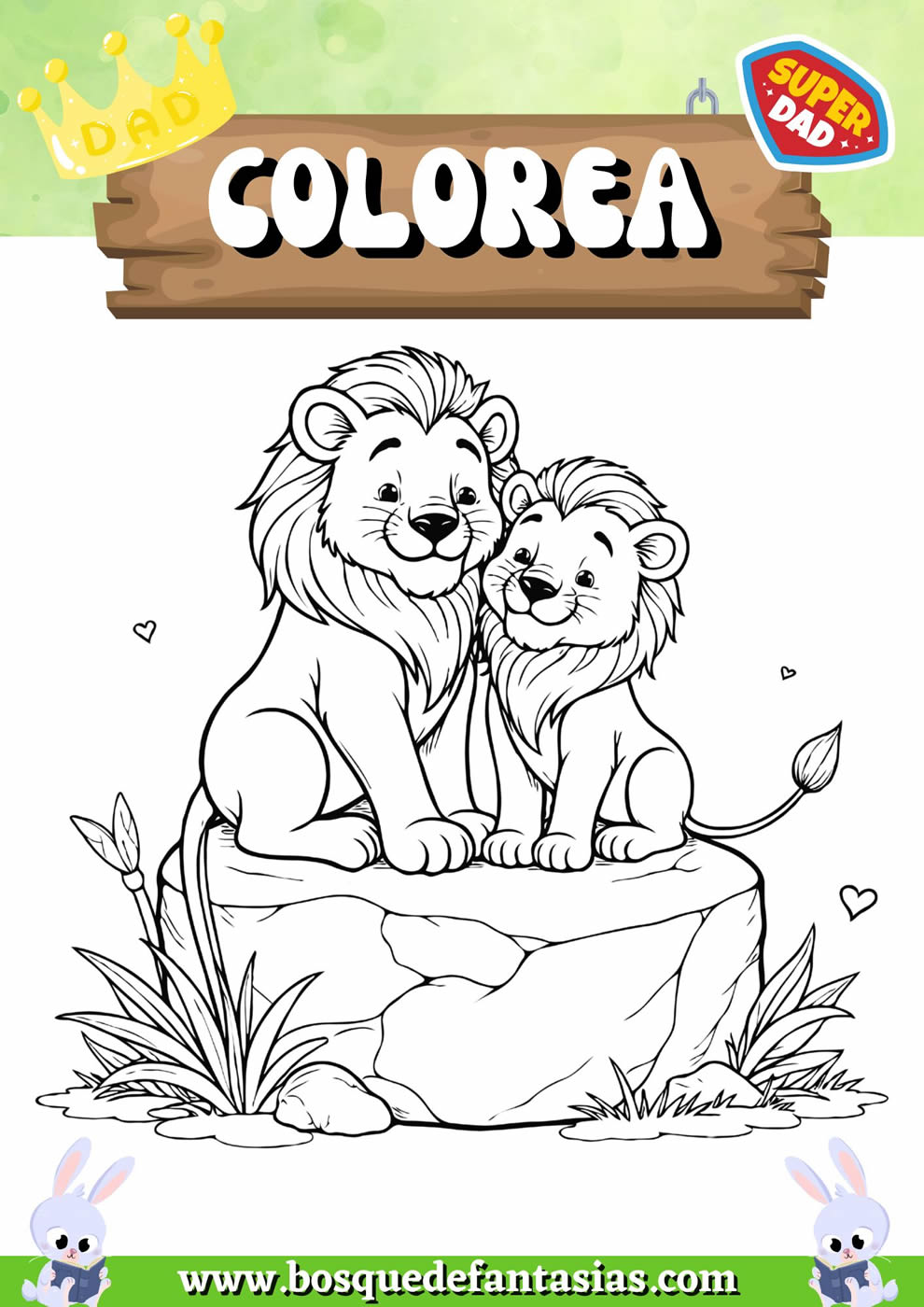dibujos del dia del padre para colorear​