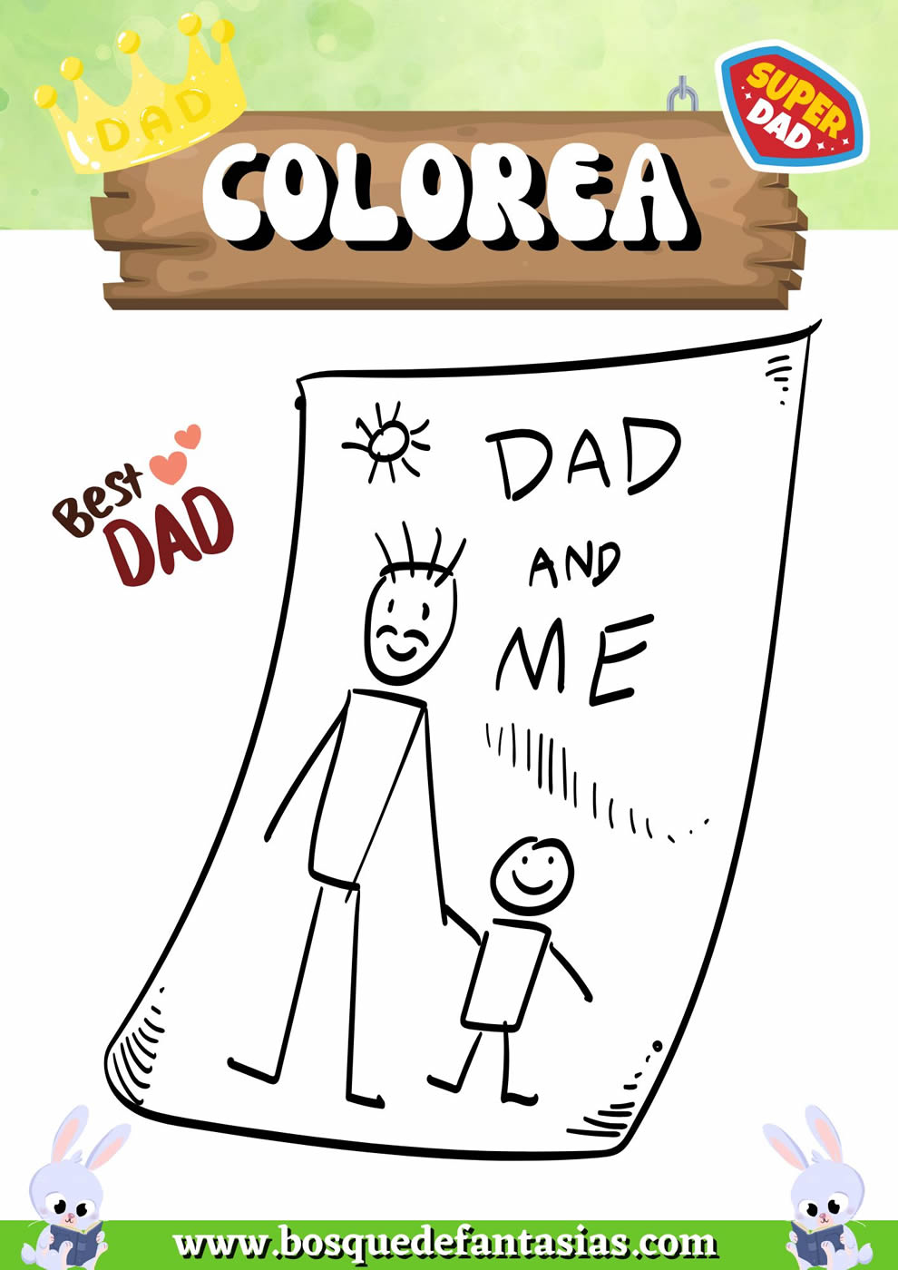 facil dibujos del dia del padre